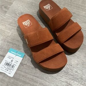 Reef Women's Tan Slide Sandals - NWT